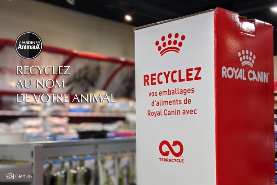 <div align="left">Recyclez vos sacs de nourriture Royal Canin vide !</div>