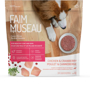 Nourriture crue pour chien Faim Museau - Poulet & Canneberge