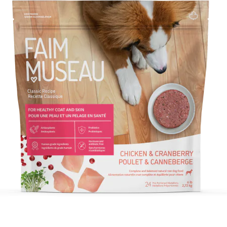 Nourriture crue pour chien Faim Museau - Poulet & Canneberge