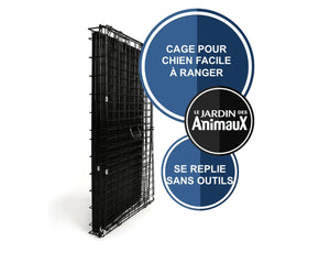 Cage métallique pour chien. 18” X 12” X 14” - Boutique Le Jardin Des Animaux -CageBoutique Le Jardin Des AnimauxBZ10677