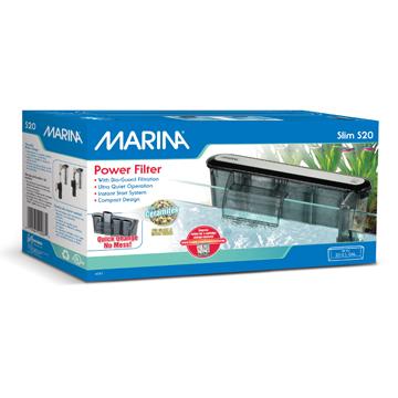 Filtre à moteur Slim Marina S20, pour aquariums jusqu’à 76 L (20 gal US) - Boutique Le Jardin Des Animaux -filtreurBoutique Le Jardin Des AnimauxA287
