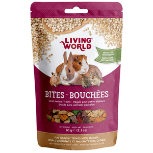 Living World régals bouchées avec quinoa pour petits mammifères - Boutique Le Jardin Des Animaux -Gâterie petit mammifèreBoutique Le Jardin Des Animaux60390