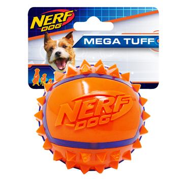 Nerf Dog Balle bicolore à crampons en thermoplastique - Boutique Le Jardin Des Animaux -jouet chienBoutique Le Jardin Des AnimauxVP6680