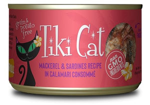 Tiki Cat Makaha Grill, conserve pour chat recette de maquereau, sardine et calmar - Boutique Le Jardin Des Animaux -conserve pour chatBoutique Le Jardin Des Animaux